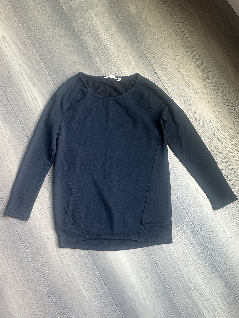 Athleta Black Cozy Crew Neck Pullover